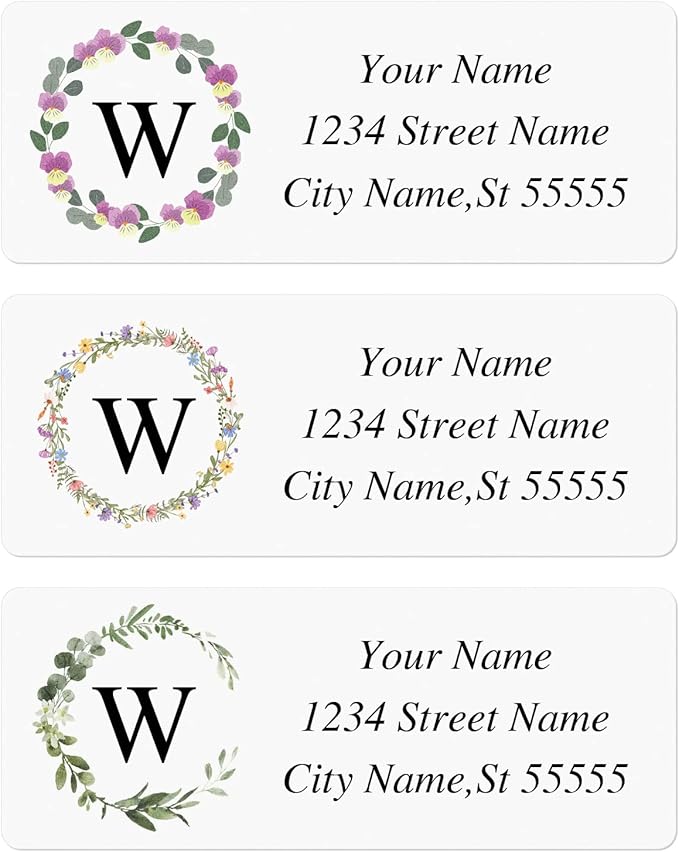 Custom Address Labels - Personalized Labels, Return with Strong Adhesion, Can Be Used for Cardboard, Paper, Plastic, Glass, Metal (2.6x1 Inch, Set of 100), Multicolor