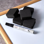 Dry Erase Erasers, Eeoyu 40 Pack Magnetic Whiteboard Dry Erasers Chalkboard Cleaner Wiper for Kids and Classroom Teacher Supplies Home and Office, Black