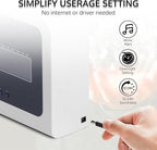 OFFNOVA Thermal Time Clock for Employees Small Business, No Ink Ribbons or Network Needed, in/Out Time Attendance Machine with 50 Time Cards