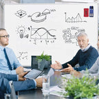 H-Qprobd Mobile Whiteboard 72"x40" Magnetic Dry Erase Board with Stand Double-Sided Rolling Whiteboard for Office, Home & School