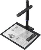 CZUR Shine Surface Pro Professional Document Scanner, 16MP Document Camera + 2MP Webcam+ Working Surface, A3 Book Scanner for Computer/Laptop, 180+ Languages OCR, Fast Scan 1s/Page, for PC/Mac