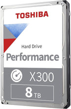 Toshiba X300 8TB Performance & Gaming 3.5-Inch Internal Hard Drive – CMR SATA 6 GB/s 7200 RPM 512 MB Cache - HDWR780XZSTA