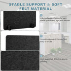 9 Pack Desk Divider-24 x 24" Acoustic Desk Dividers for Students-Durable Felt Desk Privacy Panel Set-Freestanding Desk Divider with Noise-reducing Design with 4 Support Feet for Office or Home Use