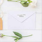 White Address Labels - Personalized Return Address Labels, Custom Printed Mailing and Shipping Labels for Envelopes, Packages, Business, Home Use (Joyful Script)
