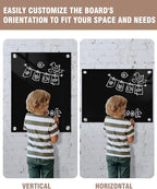 Magnetic Glass Whiteboard，24"x18" Wall Mounted Frameless Dry Erase Board for Office, Home & School Black