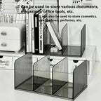 Acrylic Desk File Organizer,Office desktop Folder Mail Organizer,Letter Book record Magazine Holder (gray 2 Pack)