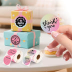 2 Rolls Colorful Thermal Labels,1.96'' Round Label Sticker for Phomemo 241BT,for MUNBYN 130B/RW402B Printer,800Pcs Waterproof Label Paper for Address/Logo/Barcode/Name/Thanks