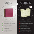 File Organizer for Desk - This Acrylic Storage Box is great for Office Organization - Its Modern Acrylic Magazine Holder makes a Great Gift for Home/Work Space