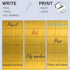 1" x 2-5/8" Address Labels- Gold Shipping Labels Stickers/Mailing Labe Stickers for Laser/Inkjet Printer, Matte- Permanent Adhesive Sticker