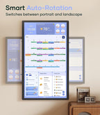 Digital Calendar+ 2: 32 Inch Wall Touch Screen Chore Chart Customize Dashboard Smart Electronic Calendar for Family Schedules Meal Planner Supports All Google Play Apps Wall Mount Black