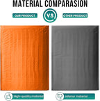 Levex - #0000 4" x 6" [10 Pack] Orange Poly Bubble Mailers, Padded Envelope Mailers, Packing Envelope & Mailing Bags for Shipping