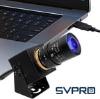 SVPRO 2MP Global Shutter USB Camera 90FPS High Speed Camera with 5-50mm Zoom Lens,Manual Focus Webcam for Glof Swing,10X Optical Zoom Industrial Video Camera USB Plug and Play for Computer
