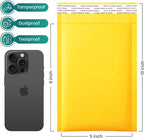 Levex - #00 5" x 10 [50 Pack) Kraft Bubble Mailers, Padded Envelope Mailers, Packing Envelope & Mailing Bags for Shipping