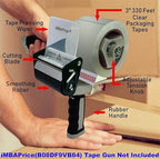 iMBAPrice 3-Inches Clear Packaging Tape, 24 Roll of 110 Yards (24 x 330 Feet) Long 3" Wide Shipping Tape for Box Office Moving Packaging Shipping