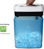 Aurora AU1232XA Anti-Jam 12-Sheet Crosscut Paper/Credit Card Shredder with 5.2-Gallon Wastebasket (White/Semi Translucent Blue)