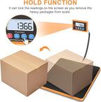 Fuzion Shipping Scale, 440LB/200KG x 10g Digital Postal Scale, Hold/Tare Function, Postage Scale for Packages Small Business/Luggage/Mailing, Battery & AC Adapter Included