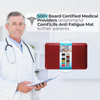 ComfiLife Anti Fatigue Floor Mat – 3/4 Inch Thick Kitchen Mats for Floor, Standing Desk Mat, Kitchen Rug – Comfort at Home, Office – Durable – Stain Resistant – Non-Slip Bottom (20" x 32", Red)