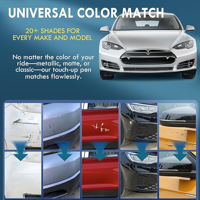 All Cars Magic Pen, Car Scratch Remover, Quick Fix for Scratches and Paint Damage, Weatherproof Fits All Car Colors (2pcs)