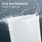 TIPGO Automatic Motion Sensor Bathroom Trash Can with Lid, 2.6 Gallon Touchless Trash Bin, Smart Garbage Can Plastic Slim Wastebasket for Bedroom, Office, Dorm (White)