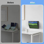 Kuntine.B Wall File Organizer Office Hanging Magazine Holder Wall File Organizer for Office Home (Black, 3 Tier & Hangers)