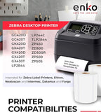 enKo 4" x 2" Labels for Zebra Desktop Printers (12 Rolls | 9,000 Labels) - Direct Thermal Address Mailing Shipping Barcode FBA Stickers FNSKU Label for Zebra and Eltron (Perforated)
