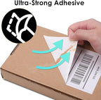 4x6 Thermal Labels, 2 Packs of 500 4x6 Fold Labels - Compatible with JADENS, ASprink, Phomemo, Rollo, Zebra, Omezizy and Other Thermal Printers