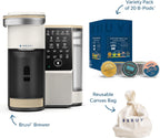 The Bundle | Single-Serve Coffee System | Includes 20 Coffee and Espresso B-Pods Coffee Brewer