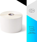 Zebra 3 x 1 in Thermal Transfer Polypropylene Labels PolyPro 3000T Permanent Adhesive Shipping Labels 1 in Core 8 rolls 10031648SP