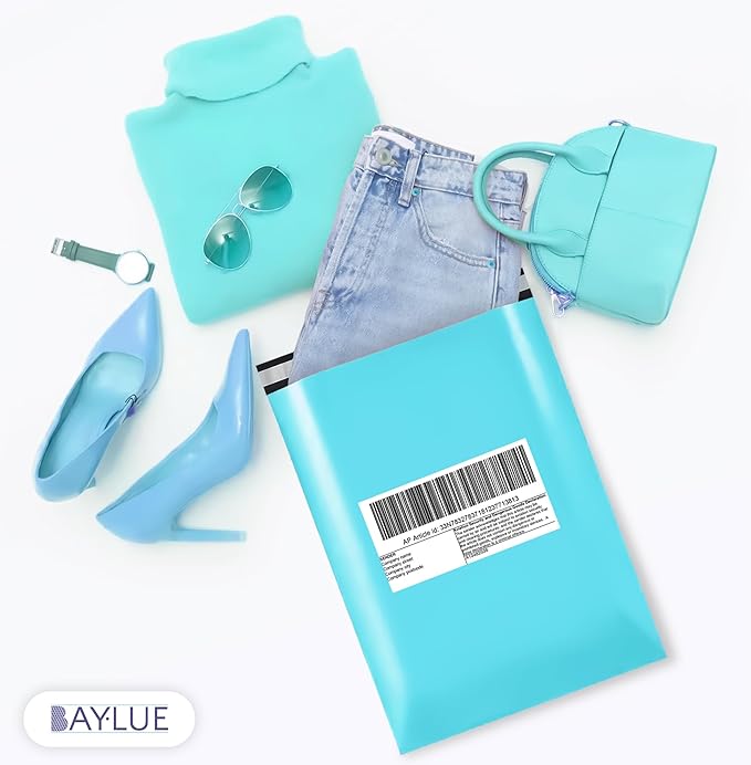 Teal Large Poly Mailers 19x24 Inch | Strong Adhesive Self-Seal Mailer Bags | Tear, Tamper, Water Resistant Shipping Envelopes | Thick Strong polymailer Bags XL Clothing Shipping Bags | 100 Pcs Bulk