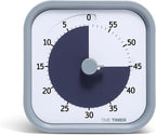 TIME TIMER Home MOD - 60 Minute Kids Visual Timer Home Edition - for Homeschool Supplies Study Tool, Timer for Kids Desk, Office Desk and Meetings with Silent Operation (Pale Shale)