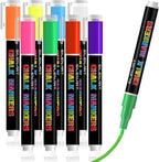 SILENART Chalk Markers Fine Tip - 1mm Liquid Chalk Marker for Blackboard Window Car Glass Washable