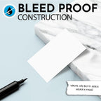 Home Advantage 2x3.5 Blank Index Cards - Our 50 Pack of Blank Note Cards Use Heavy Duty Cardstock to Make Them Bleed Proof - These Plain Index Cards Make Great Blank Business Cards & Blank Flashcards