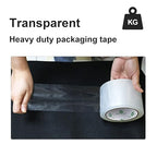 BOMEI PACK 3 inch Wide Heavy Duty Packing Tape, 2.4 Mil 3.0 Inch x 60 Yards, 12 Refills Rolls Clear Box Tape for Moving, Shipping, Mailing and Packaging
