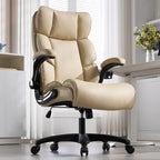 Big and Tall Office Chair 500lbs Wide Seat Executive Office Desk Chair High-Back Office Task Chair, Ergonomic Lumbar Support Computer Office Chairs for Heavy People