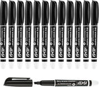 VILMA 90 Pack Black Whiteboard Markers, Dry Erase Markers with Chisel Tip, Bulk Classroom Office Supplies for White Board, School, Teachers, Kids, Non-Toxic, Low Odor