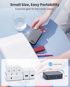 USB C Charger 200W USB Charging Block,6 Ports GaN IV Foldable Wall Charger Outlet Plug,QC4.0 Fast Charging Station Hub,PD 65W Laptop Adapter for MacBook Pro/Air,Dell,iPhone 16/15,Galaxy,Steam Deck