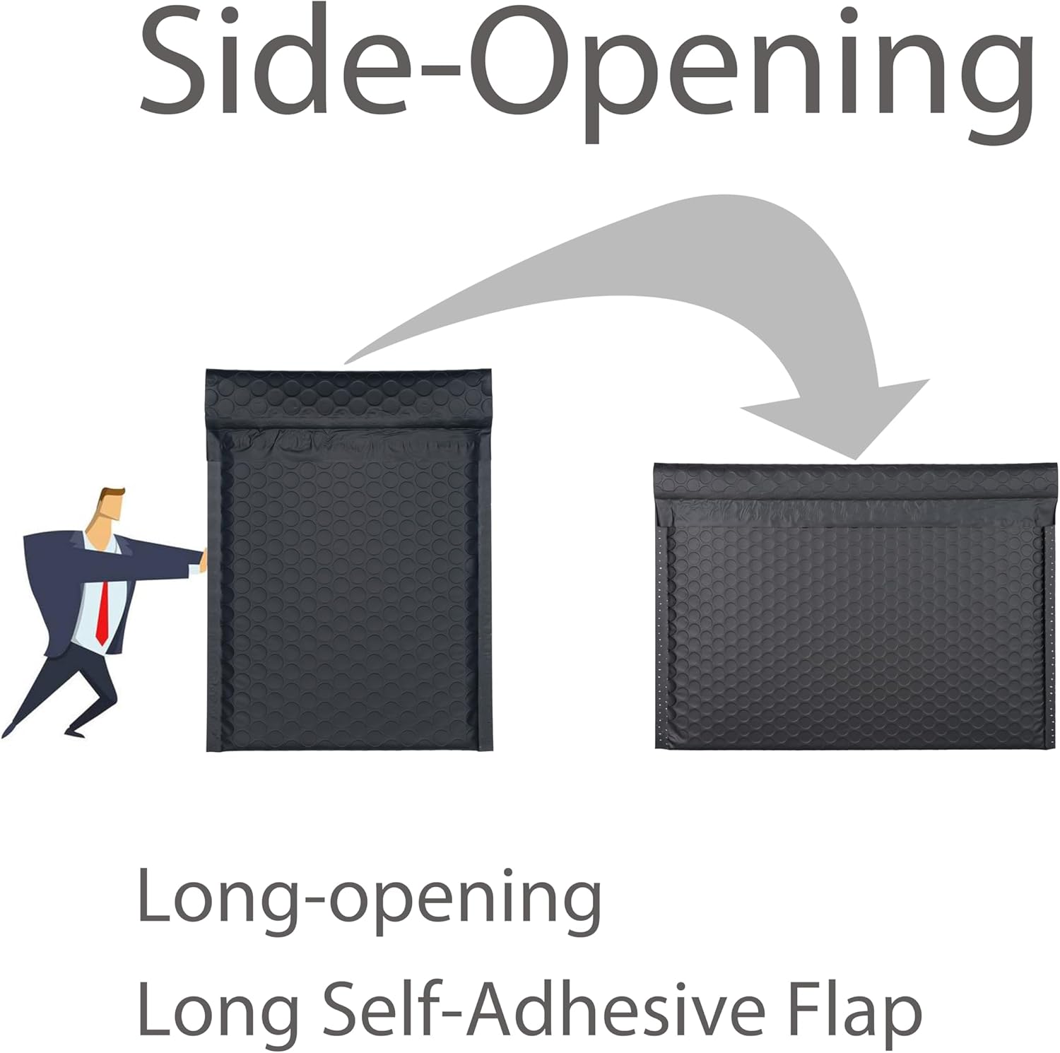 Purple Side-Loading Bubble Mailers 13 x 10 Inches,Self-Seal Padded Mailing Envelopes, Pack of 27