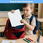 25 Pack Dry Erase Boards 9'' x 12'' Mini Double-Sided Whiteboards Safe Rounded Edges, Includes 25 Erasers, Markers, Rulers & 50 Clips, Perfect for Students, Teachers, School & Office Use