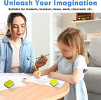 Dry Erase Lapboards, HERKKA 25 Pack Double Sided Small Dry Erase Whiteboards 9 x 12.5 Inch with 25 Erasers, Small Dry Erase Boards for Classroom Teacher Supplies, Personal White Boards for Students