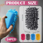 Sherr 24 Pcs Magnetic Whiteboard Eraser School Erase Erasers Microfiber Washable White Board Eraser for Chalk Classroom Home Office (Bright Colors)