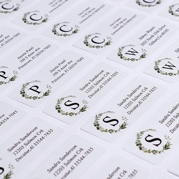 Custom Address Labels - Personalized Labels, Return with Strong Adhesion, Can Be Used for Cardboard, Paper, Plastic, Glass, Metal (2.6x1 Inch, Set of 100), Multicolor