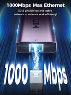 MCY USB C Hub,Laptop Docking Station Dual Monitor Single 8K,2x4K@60Hz,10 in 1 Type-C Multiport Adapter with 2 HDMI,PD100W,Extender Splitter,Card Reader,Ethernet Dock for Mac/Dell/HP/Surface/Steam Deck