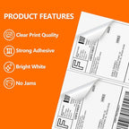 8000 Half Sheet Laser/Ink Jet Shipping Labels Mailing Labels 5-1/2" X 8-1/2"