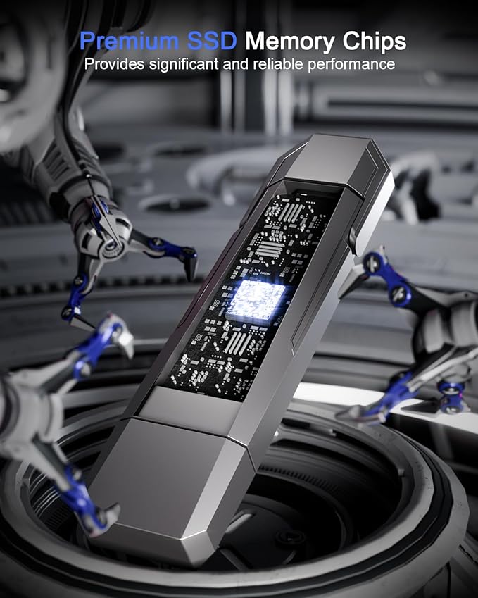 Vansuny 1TB USB Solid State Drive Up to 1000MB/s 3.2 Gen 2 Dual SSD USB A + Type C Portable External SSD for Android Phone Tablet Laptop MacBook PC