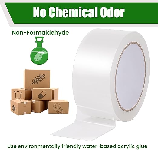 Lichamp Clear Packing Tape, 18 Rolls Heavy Duty Packaging Tape Refill for Moving Boxes, Mail Shipping Supplies, 1.88 inch x 55 Yard x 2.6 mil, A218TP