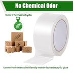 Lichamp Clear Packing Tape, 12 Rolls Heavy Duty Packaging Tape Refill for Moving Boxes, Mail Shipping Supplies, 1.88 inch x 55 Yard x 2.6 mil, A212TP