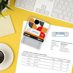 Fastnotes Entered Self-Inking Rubber Stamp by COLOP - Great for Office Documents, Notary, Warehouse, Accounting Paperwork, Business, and Legal Documentation - Blue Ink (Entered- Blue)