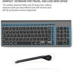 Wireless Keyboard Mouse Combo, J JOYACCESS 2.4G Ergonomic Computer Keyboard,Ergonomic Wireless Mouse for PC,Windows, Laptop, Desktop, Chromebook,Mac-Grey