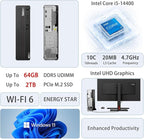 Lenovo ThinkCentre M70s Small Form Factor Business Desktop, 14th Gen Intel 10-Core i5-14400, 16GB DDR5 RAM, 512GB SSD, HDMI, DP, Wi-Fi 6, W11 Pro, Bundle with Adata UC310 64GB USB Flash Drive