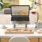 Colorful Wireless Computer Keyboard and Mouse Combo with Round Typewriter Keycaps, Retro Design, Power Switch, Ergonomic Design, 2.4GHz Wireless for Windows, Mac, PC(Milk-Tea Colorful)